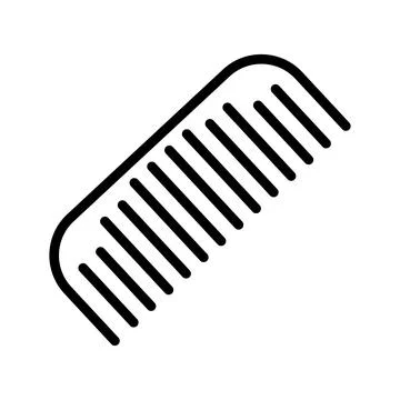 Simple comb icon. Beauty comb. Vector. Stock Illustration