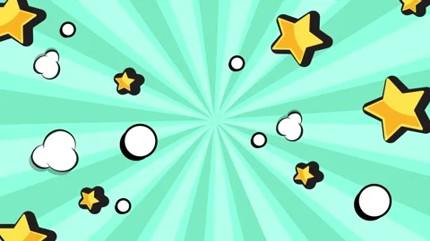 Simple comic background with explosive elements and dynamic details seamless 4k Stock Footage 293269928