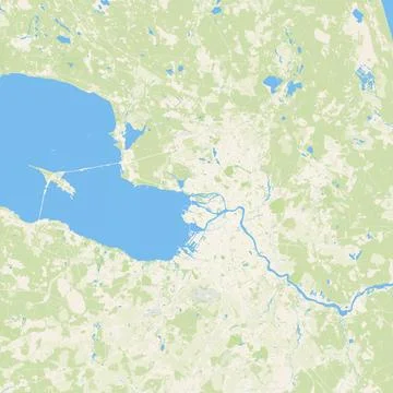 Simple common Saint-Petersburg map background. Air city terrain panorama. S.. Illustrazione stock