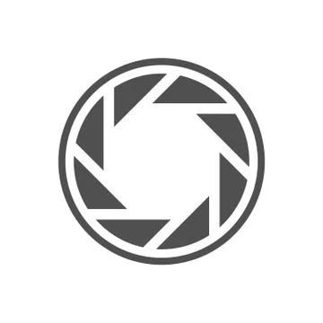 Simple Common Shutter Large Aperture Stock Illustration