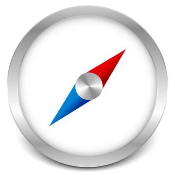 Simple compass icon Stock Illustration