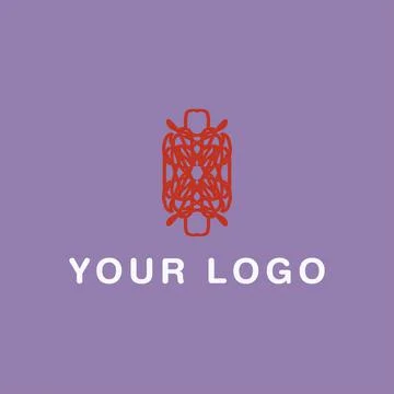 Simple Complicated Hand Drawn Logo Design Vector Art EPS10 Illustrazione stock