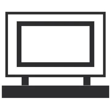 Simple computer icon Stock Illustration