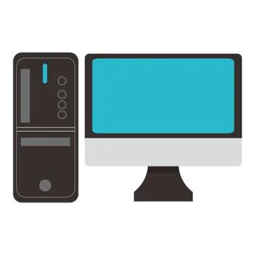 Simple computer icon Stock-Illustration