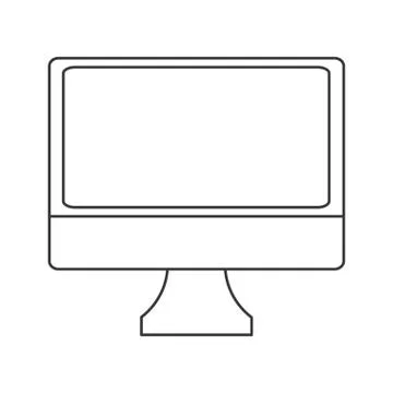 Simple computer icon Stock-Illustration