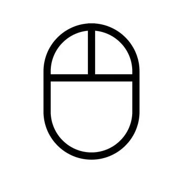 Simple computer mouse icon. Computer control. Vector. Stock Illustration