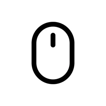 Simple computer mouse icon. Vector. Stock Illustration