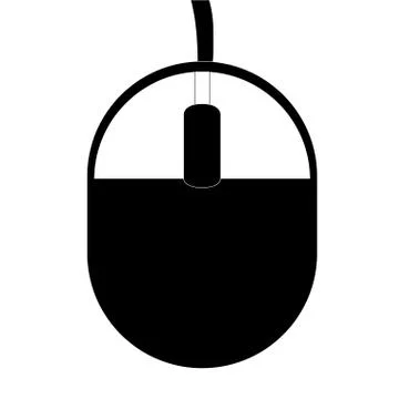 Simple computer mouse , vector illustration Illustrazione stock