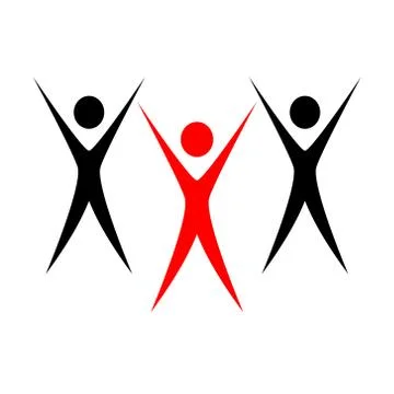 A simple concept of human success Stock Illustration
