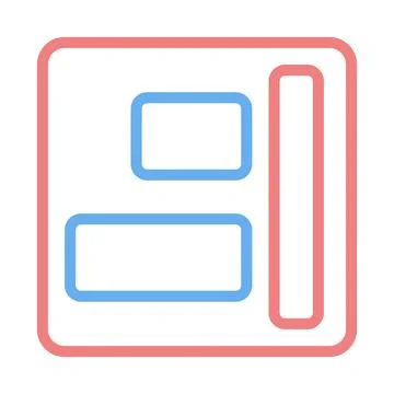 Simple Content Layout Isolated Vector Illustration イラスト素材