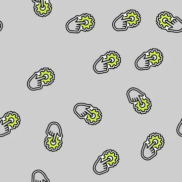 Simple controls vector seamless pattern Stock-Illustration