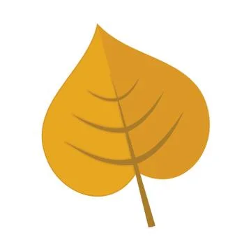 Simple Cordate Leaf Vector Illustration Graphic Иллюстрация