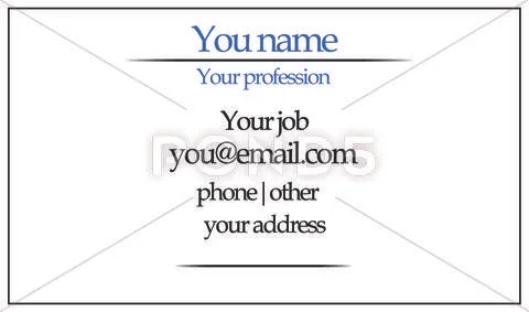 Simple corporate card layout PSD Template