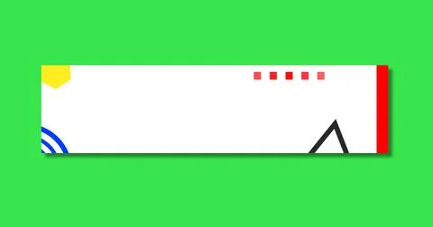 Simple corporate lower third animation in alpha channel transparent backgro.. Stock Illustration