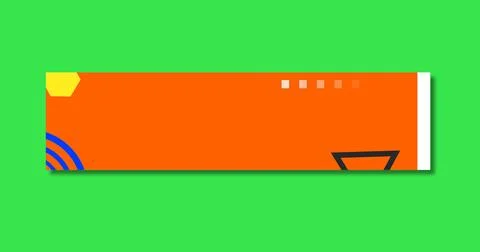Simple corporate lower third animation in alpha channel transparent backgro.. Stock Illustration