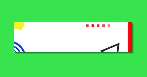 Simple corporate lower third animation in alpha channel transparent backgro.. Stock Illustration