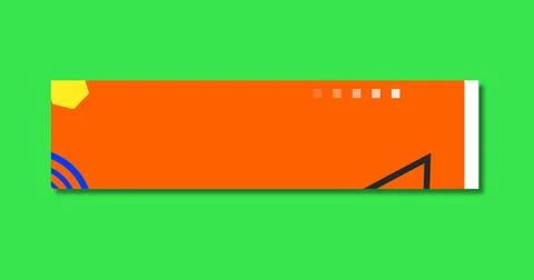 Simple corporate lower third animation in alpha channel transparent backgro.. Stock Illustration