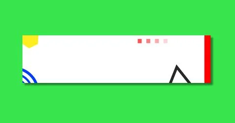 Simple corporate lower third animation in alpha channel transparent backgro.. Stock Illustration