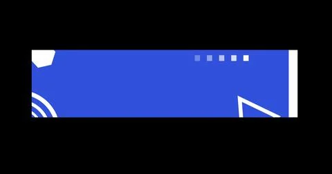 Simple corporate lower third animation in alpha channel transparent backgro.. Stock Illustration