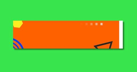 Simple corporate lower third animation in alpha channel transparent backgro.. Stock Illustration
