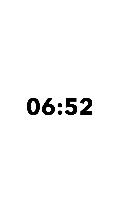 Simple count-up timer of 20 seconds, black number show on white background. Stock Footage 311327989