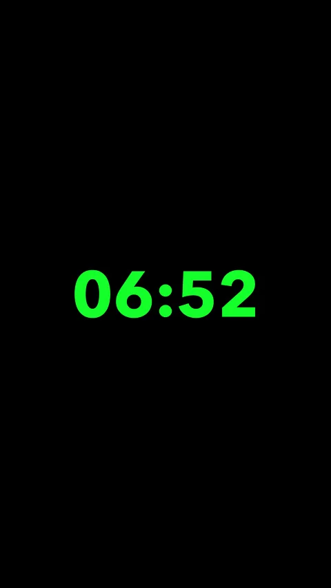Simple count-up timer of 20 seconds, green number show on black background. Stock Footage 311328209