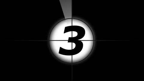 Simple Countdown. Countdown animation. Countdown movie from 5 to 0 number. .. Stock-Footage 293485063