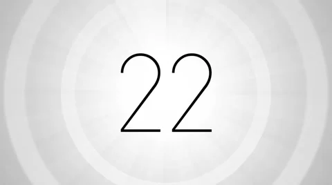 Simple countdown timer Video stock 55277249