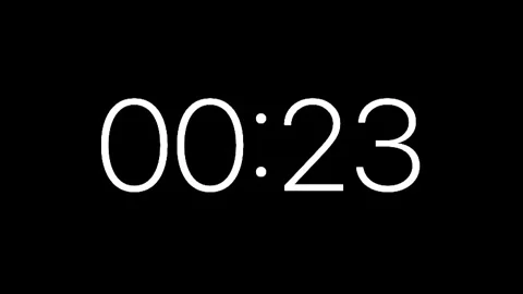 Simple Countdown Video (30 Seconds) Stock Footage 259857092