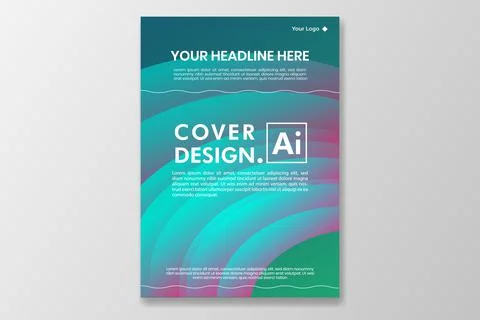 Simple cover. shape gradient abstract background design. eps file format Illustrazione stock