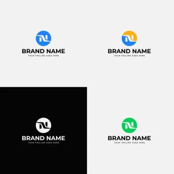 Simple Creative Abstract modern N letter Logo Design vector template. N logo  Stock Illustration