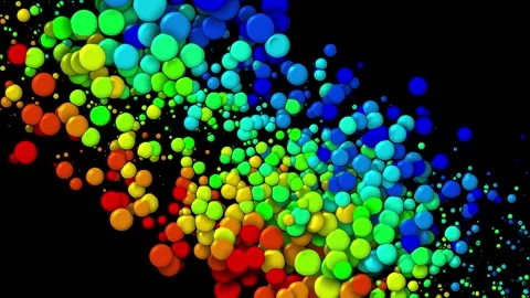 Simple creative design background with simple circles. 4k looped abstract bg Stock Footage 240247464