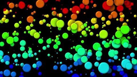 Simple creative design background with simple circles. 4k looped abstract bg Stock Footage 242043449