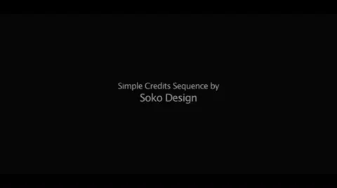 Simple Credits - End Crawl Template Stock After Effects