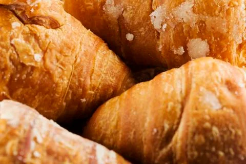 Simple croissants background Stock Photos