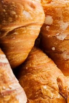 Simple croissants background Stock Photos