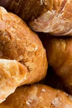 Simple croissants background Stock Photos