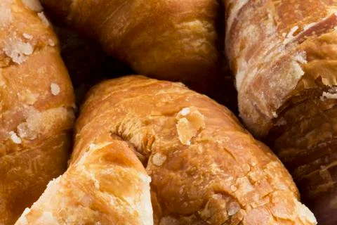 Simple croissants background Stock Photos