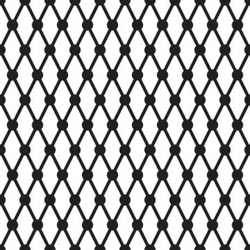 Simple cross dots line vector seamless pattern Illustrazione stock