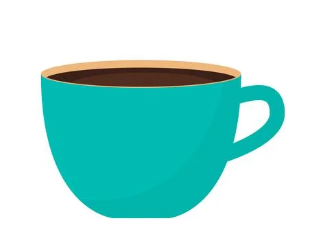 Simple Cup of black coffee icon.  Illustration Stock Illustration