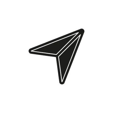 Simple Cursor Vector Icon Stock Illustration