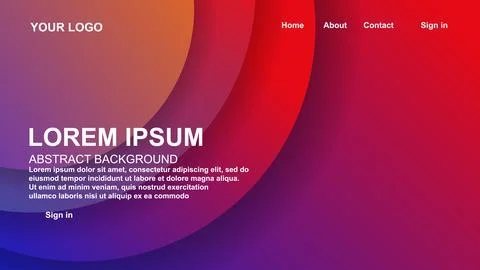 Simple curve background for web template Stock Illustration