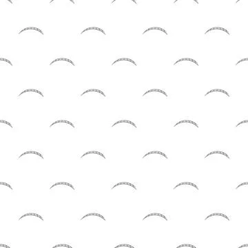 Simple curved arch line seamless pattern design Stock Illustration
