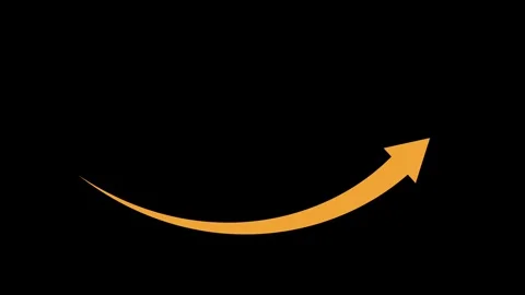 Simple curved arrow rising to the right growth progress and direction anima.. Stock Footage 337879313