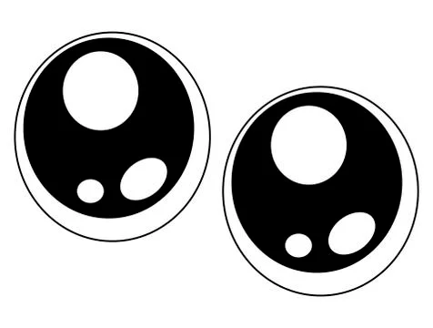 Simple cute eyes vector symbol icon design. Beautiful illustration isolated o Stock Illustration