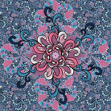 Simple cute pattern in small-scale flowers. Vector illustration. Floral seamless Illustrazione stock