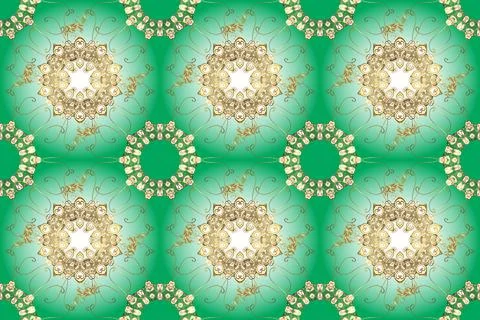 Simple cute pattern in small-scale flowers. Raster illustration. Floral seamless Stock Illustration