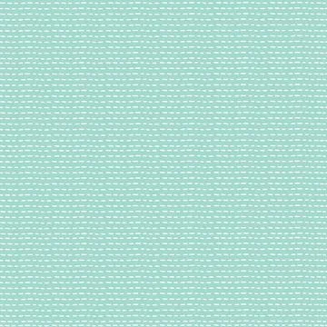 Simple cute seamless pattern. White stitches on blue background. Pastel canva Stock Illustration