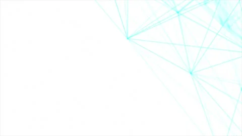 Simple Cyan lines forming web like structure futuristic background Stock Footage 296056345
