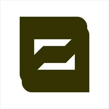 Simple D, DZ, DS initials company logo Stock Illustration